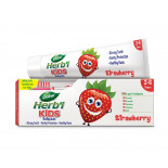 Детская зубная паста Herb'l Kids Strawberry (со вкусом клубники) 50 гр. в комплекте с зубной щеткой и ластиком Дабур | Dabur