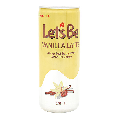 Напиток кофейный в банках Лотте | Lotte Let's Be Vanilla Latte 240ml