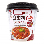 Токпокки рисовые палочки с остро-пряным соусом стакан YOPPOKI Hot Spicy Topokki rice cake 120g