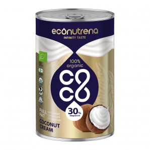 Кокосовые сливки, 30%, ж/б ORGANIC | Econutrena 400ml