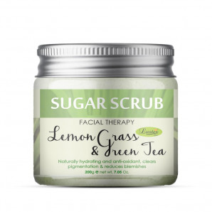 Сахарный скраб для лица с маслом лемонграсса Lemon grass   Green Tea Sugar Scrub | Luster 200ml