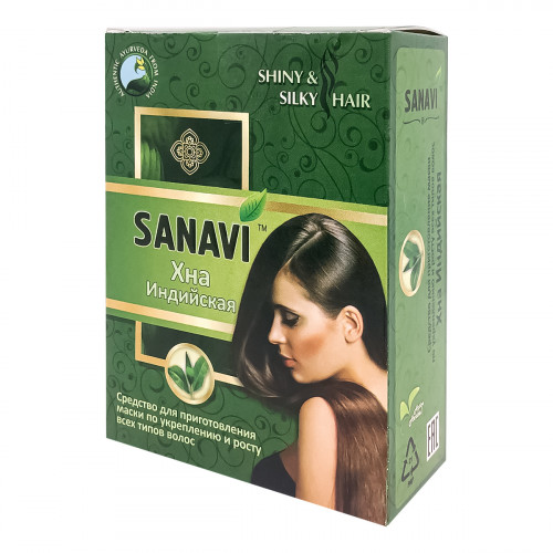 Индийская хна для волос (henna) Sanavi | Санави 100г