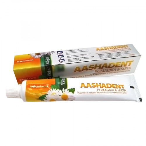 Зубная паста Ромашка и мята (toothpaste) Aasha | Ааша 100мл