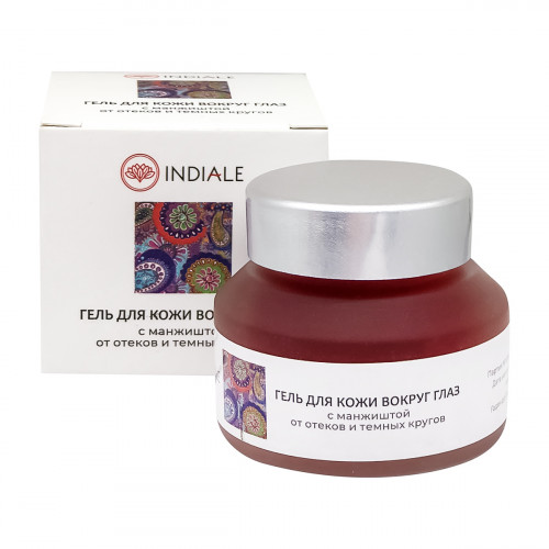 Гель для кожи вокруг глаз с манжиштой (eye gel) Indiale | Индиал 25г