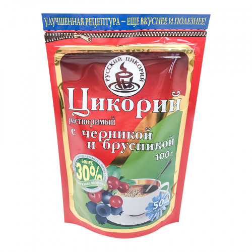 Цикорий растворимый с черникой и брусникой (chicory) Русский Цикорий | Russkiy Tsikoriy 100г