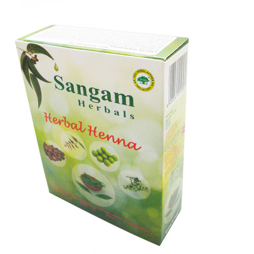 Натуральная хна для волос с добавками трав (henna) Sangam | Сангам 100г