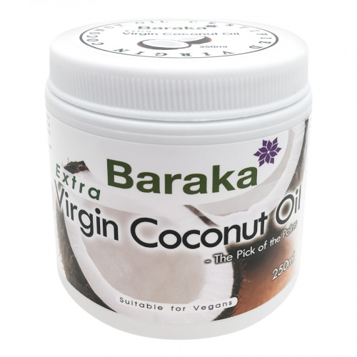 Кокосовое масло холодного отжима (virgin coconut oil) Baraka | Барака 250г