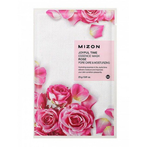 Тканевая маска для лица с экстрактом лепестков розы (Joyful time essence mask rose) Mizon | Мизон 23г