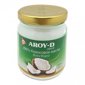 Кокосовое масло холодного отжима (coconut oil) Aroy-D | Арой-Ди 180 мл
