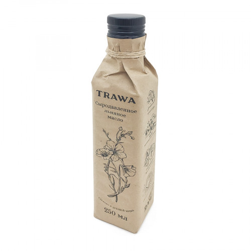 Сыродавленное масло льняное (linseed oil) TRAWA | ТРАВА 250мл