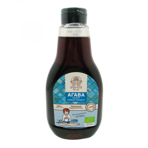 Сироп агавы (Agave syrup) голубой органический Organica for all | Органика фо ол 660мл
