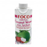 Кокосовая вода с соком личи (coconut water) Foco | Фоко 330мл