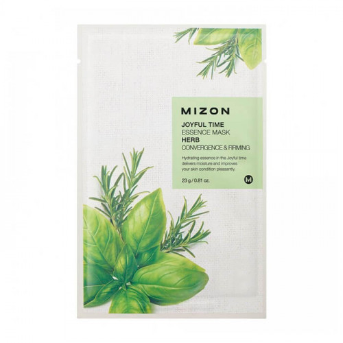 Тканевая маска для лица с комплексом травяных экстрактов ( Joyful time essence mask herb) Mizon | Мизон 23г
