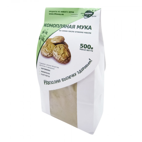 Конопляная мука (hemp flour) LifeWay | Образ Жизни 500г