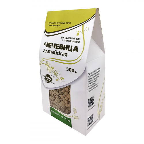 Чечевица Алтайская для проращивания (lentils) LifeWay | Образ Жизни 500г