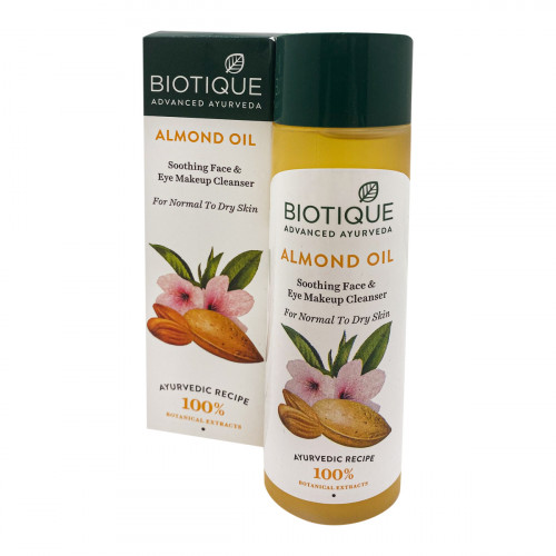 Масло для снятия макияжа Био миндаль (makeup remover oil) Biotique | Биотик 120мл