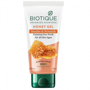 Успокаивающий и питательный гель для умывания с мёдом Honey Gel Soothe Nourish Foaming Face Wash Biotique | Биотик 50мл