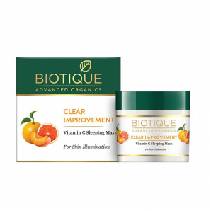Ночная маска для лица с витамином С Advanced Organics Clear Improvement Vitamin C Sleeping Mask Biotique | Биотик 50г