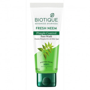 Очищающий гель для умывания против прыщей с нимом Fresh Neem Pimple Control Face Wash Biotique | Биотик 50мл