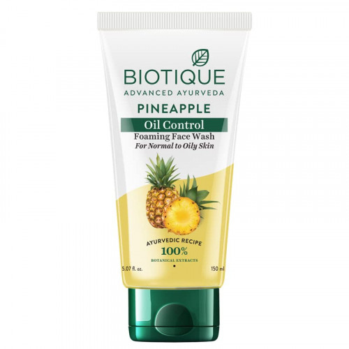 Гель для умывания для жирной кожи с мякотью ананаса Pineapple Oil Control Foaming Face Wash Biotique | Биотик 50мл