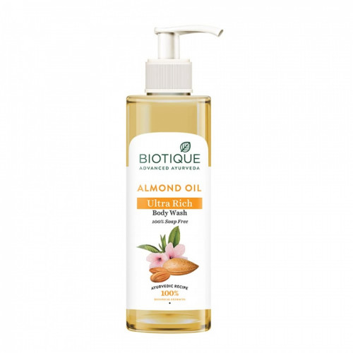 Питательный гель для душа на основе миндального масла Биотик | Biotique Almond Oil Ultra Rich Body Wash 200ml