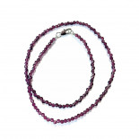 Бусы Шпинель Лиловый вечер с алмазной огранкой 1шт