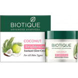 Крем для лица с кокосовой водой (Coconut Instant Glow Cream) Biotique | Биотик 50мл