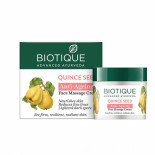 Антивозрастной массажный крем для лица с шафраном с семянами айвы QUINCE SEED Anti-Ageing Face Massage Cream Biotique | Биотик 50г