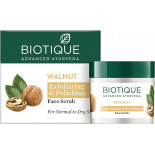 Очищающий скраб для лица с маслом грецкого ореха (Walnut Exfoliating   Polishing Face Scrub) Biotique | Биотик 50мл
