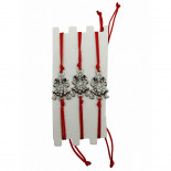 Браслет Красная нить с Жабой оберег на процветание в ассортименте 1шт