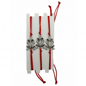 Браслет Красная нить с Жабой оберег на процветание в ассортименте 1шт