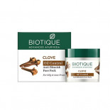 Маска для лица против акне с маслом гвоздики (CLOVE Oil Control Anti-Blemish Face Pack) Biotique | Биотик 75г