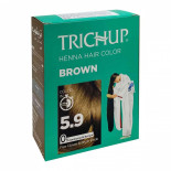 Краска для волос Тричуп (Trichup) на основе хны коричневая (hair dye) Vasu | Васу 60г