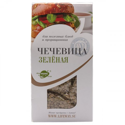Чечевица Алтайская для проращивания (lentils) LifeWay | Образ Жизни 500г