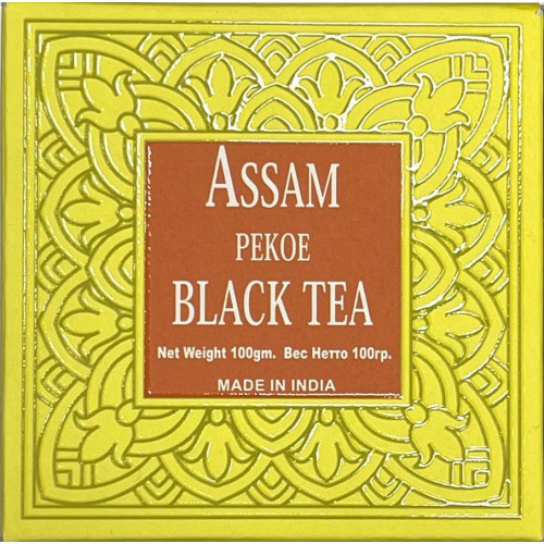Чай Ассам Пекое черный крупный лист Бхарат Базар | Bharat Bazaar Assam Pekoe Black long leaf Tea 100g