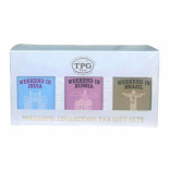 Подарочный набор чая Уикэнд Коллекция TPG Weekend Collection Tea Gift set 3 in 1 India Russia Brazil 150g