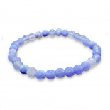 Браслет из камня Лазурный агат защита бизнеса, карьерный рост, связь с влиятельными людьми 6мм