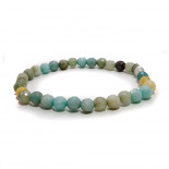 Браслет из камня с огранкой Амазонит процветание и благополучие в семье 6мм