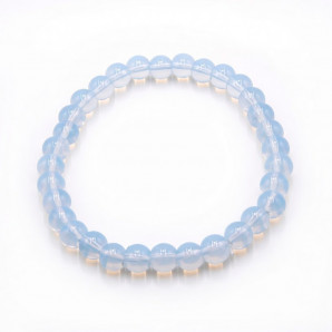 Браслет из камня Лунный камень пpoбyждaeт нeжныe чyвcтвa и дарует счастье 6см