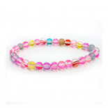 Браслет из камня Опал разноцветный способен даровать зеркальную защиту и привлечь позитив 6мм