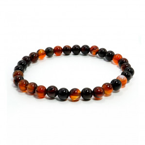 Браслет из камня Сердолик 6мм помогает находить людям свою вторую половинку и дарует счастье 1шт