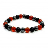 Браслет Планетарный ВЕНЕРА каменный Шунгит Гематит Сердолик развитие бизнеса и торговли 1шт