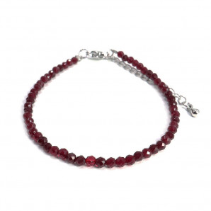 Браслет из камня Лунный камень и Розовый кварц символ любви и верности 6мм