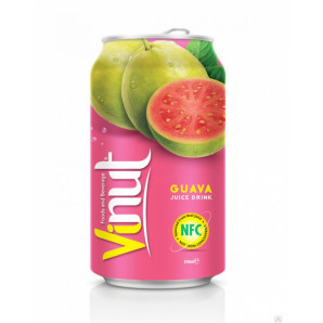 VINUT Pink Guava juice drink Напиток б/ал негаз сокосодержащий в ж/б 330мл