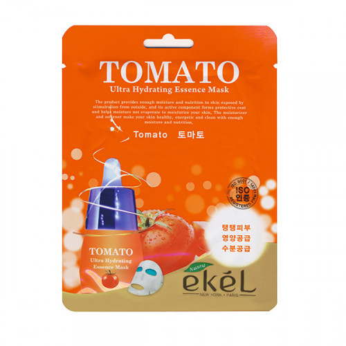 Тканевая маска для лица с экстрактом томата Tomato Ultra Hydrating Essence Mask Ekel 25г