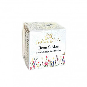 Крем для лица с Розой и Алоэ F.C.Rose   Aloe Indian Khadi | Индиан Кади 50г