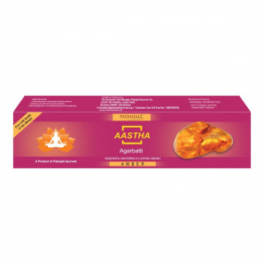 Благовоние Амбра PATANJALI Aastha Agarbatti Amber 125g