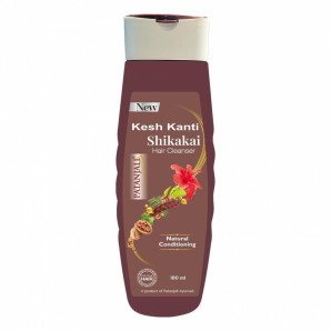 Шампунь на основе мыльных орехов Шикакай PATANJALI Kesh Kanti Shikakai Hair Cleanser 180ml