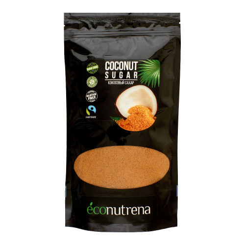 Кокосовый сахар светлый, дой-пак ORGANIC | Econutrena 500г