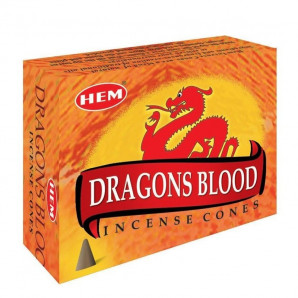 HEM Dragons Blood Cones Благовоние конусы Кровь Дракона 28г
